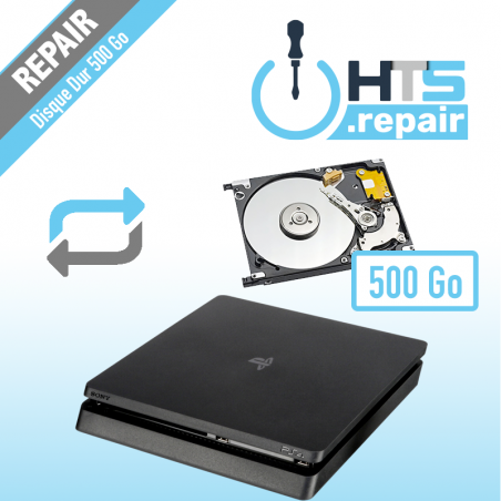 Remplacement disque dur 500Go SONY PS4 SLIM
