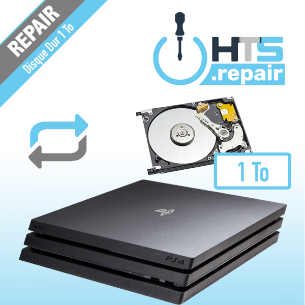 Réparation remplacement disque dur Ps4 1To