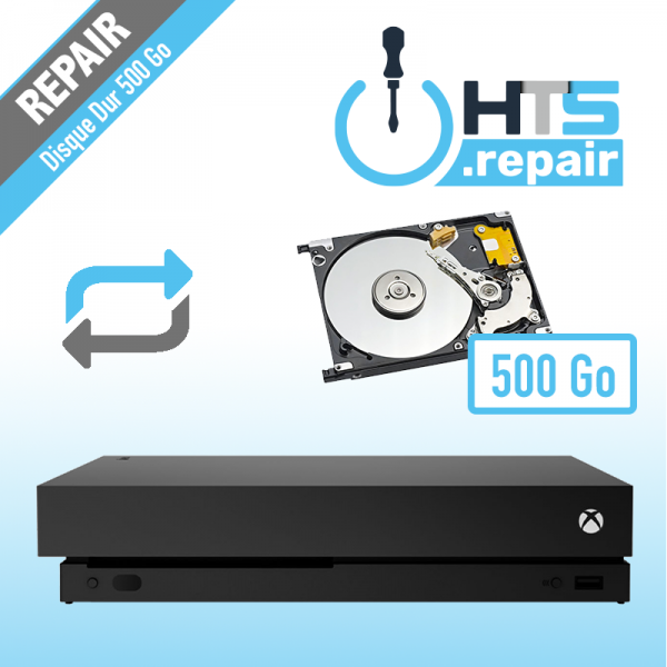 Remplacement disque dur 500Go Xbox One X