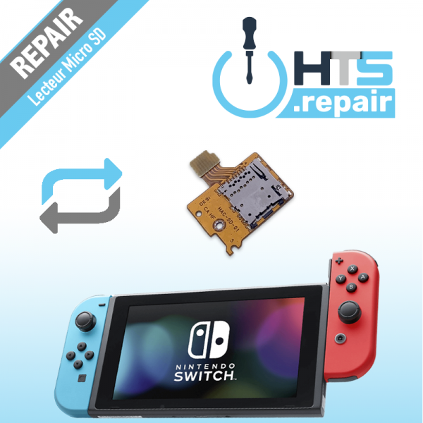Réparation lecteur carte micro-SD Nintendo Switch Lite