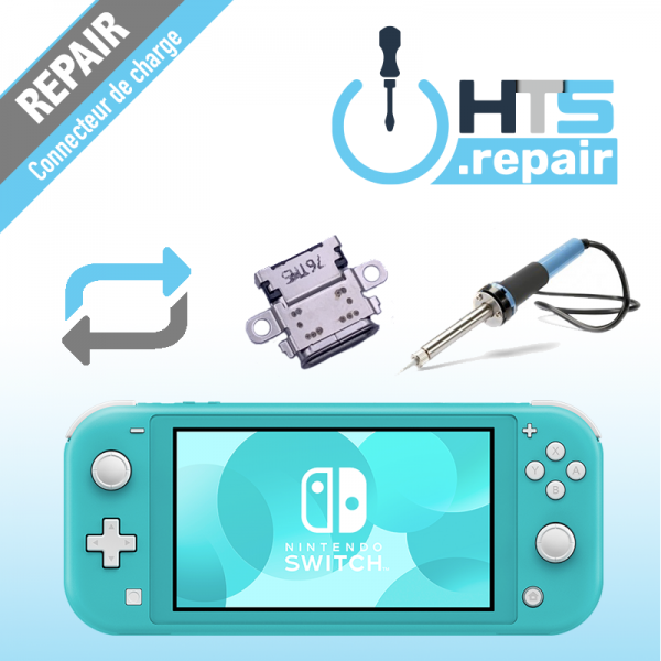 Remplacement connecteur de charge Nintendo Switch lite