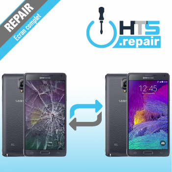 Remplacement écran complet (LCD + Tactile) Samsung Galaxy Note 4 (N910F) Noir