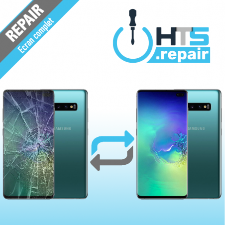 Remplacement écran complet (LCD + Tactile) Samsung Galaxy S10+ (G975F) Vert