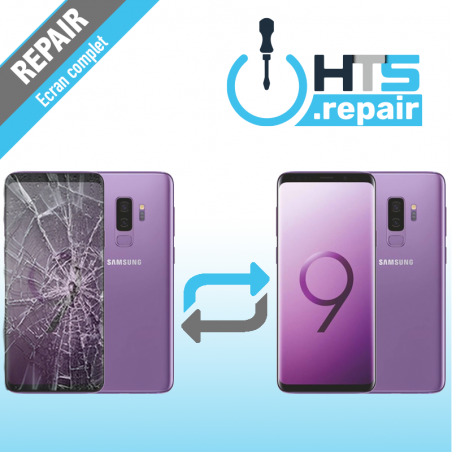 Remplacement écran complet (LCD + Tactile) Samsung Galaxy S9+ (G965F) Violet