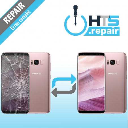Remplacement écran complet (LCD + Tactile) Samsung Galaxy S8+ (G955F) Rose