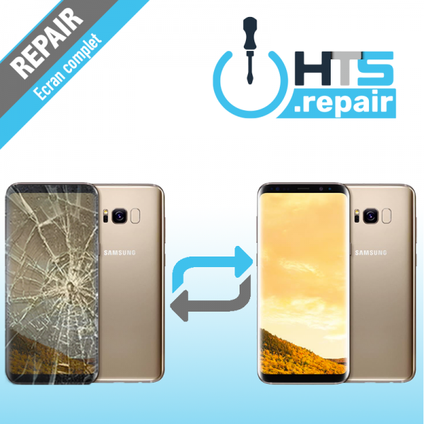 Remplacement écran complet (LCD + Tactile) Samsung Galaxy S8 (G950F) Or
