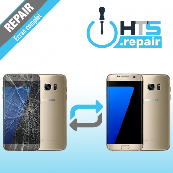 Remplacement écran complet (LCD + Tactile) Samsung Galaxy S7 Edge (G935F) Or