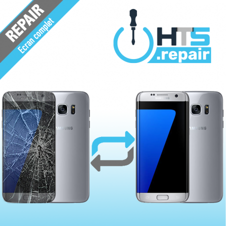 Remplacement écran complet (LCD + Tactile) Samsung Galaxy S7 Edge (G935F) Argent