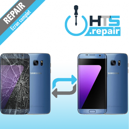 Remplacement écran complet (LCD + Tactile) Samsung Galaxy S7 Edge (G935F) Bleu