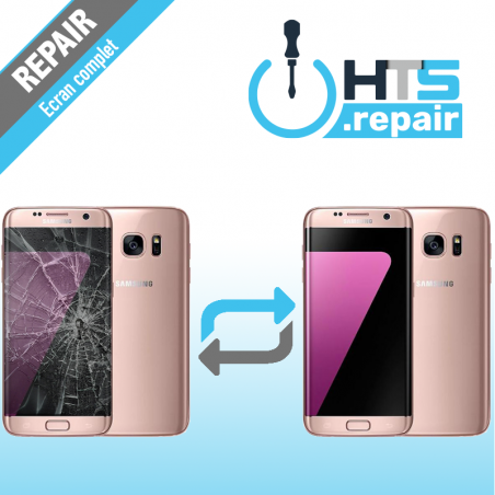 Remplacement écran complet (LCD + Tactile) Samsung Galaxy S7 Edge (G935F) Rose