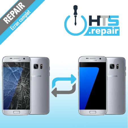 Remplacement écran complet (LCD + Tactile) Samsung Galaxy S7 (G930F) Argent