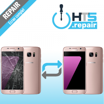 Remplacement écran complet (LCD + Tactile) Samsung Galaxy S7 (G930F) Rose