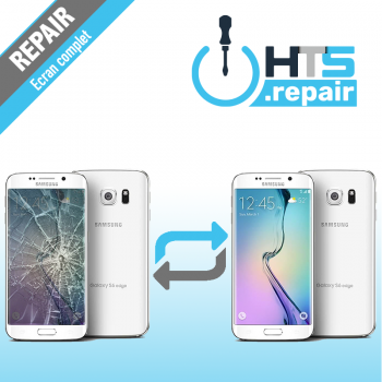 Remplacement écran complet (LCD + Tactile) Samsung Galaxy S6 Edge (G925F) Blanc