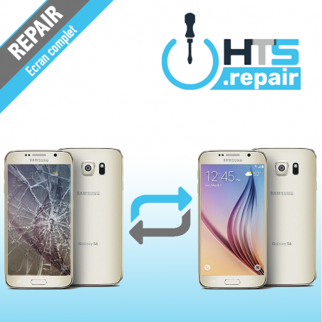 Remplacement écran complet (LCD + Tactile) Samsung Galaxy S6 (G920F) Or