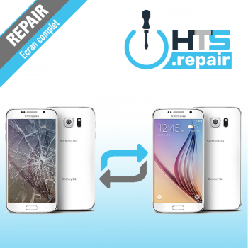 Remplacement écran complet (LCD + Tactile) Samsung Galaxy S6 (G920F) Blanc