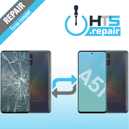 Remplacement écran complet (LCD + Tactile) Samsung Galaxy A51 (A515F)