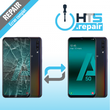 Remplacement écran complet (LCD + Tactile) Samsung Galaxy A50 (A505F)