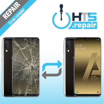 Remplacement écran complet (LCD + Tactile) Samsung Galaxy A20e (A202F)