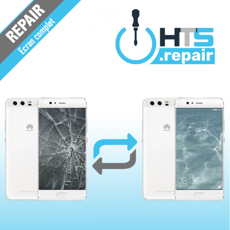 Remplacement écran complet (LCD + Tactile) Huawei P10 Blanc