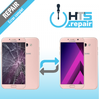 Remplacement écran complet (LCD + Tactile) Samsung Galaxy A5 2017 (A520F) Rose