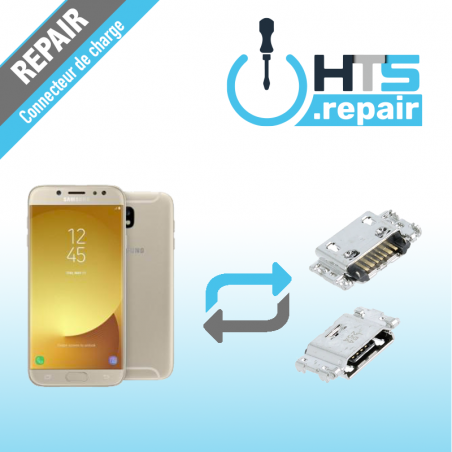 Remplacement connecteur de charge SAMSUNG Galaxy J3 2017 (J330F) or