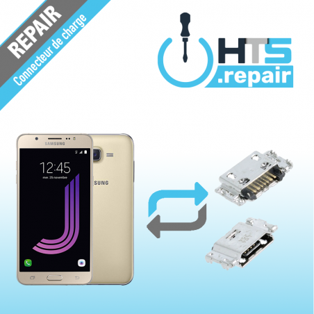 Remplacement connecteur de charge SAMSUNG Galaxy J7 2016 (J710F) or