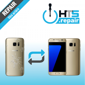 Remplacement vitre arrière d'origine SAMSUNG Galaxy S7 (G930F) or