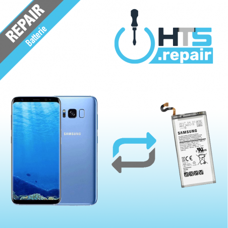 Remplacement batterie d'origine SAMSUNG Galaxy S8 (G950F) bleu