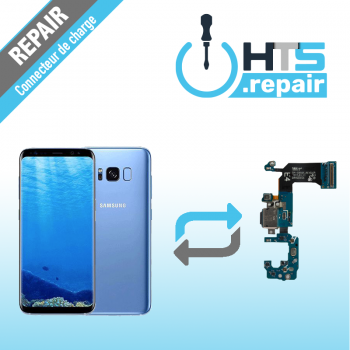 Remplacement connecteur de charge SAMSUNG Galaxy S8 (G950F) bleu
