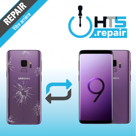 Remplacement vitre arrière d'origine SAMSUNG Galaxy S9 (G960F) violet