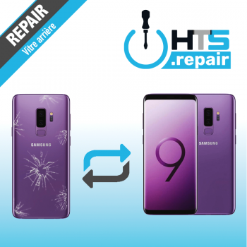 Remplacement vitre arrière d'origine SAMSUNG Galaxy S9+ (G965F) violet