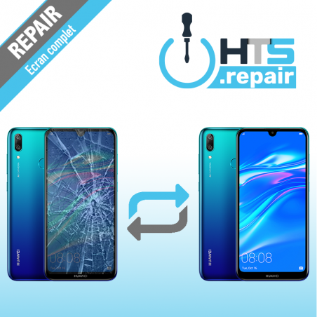 Remplacement écran complet (LCD + Tactile) Huawei Y7 2019