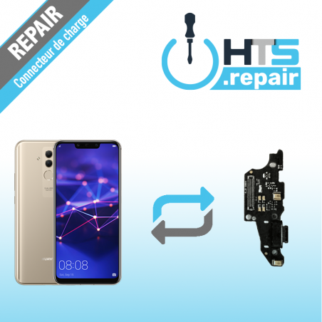 Remplacement connecteur de charge HUAWEI Mate 20 Lite or